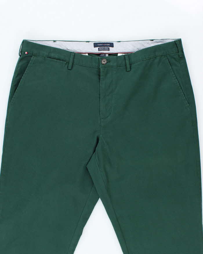 Vintage 2000's Tommy Hilfiger Relaxed Fit Green Trousers - W38 L34
