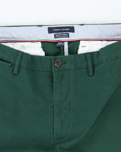 Vintage 2000's Tommy Hilfiger Relaxed Fit Green Trousers - W38 L34