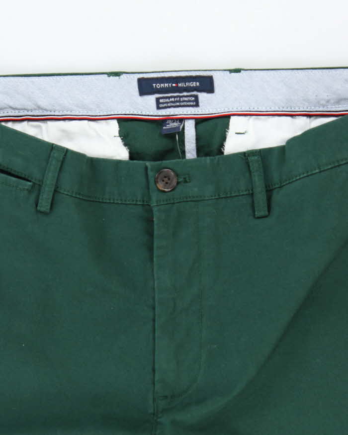 Vintage 2000's Tommy Hilfiger Relaxed Fit Green Trousers - W38 L34