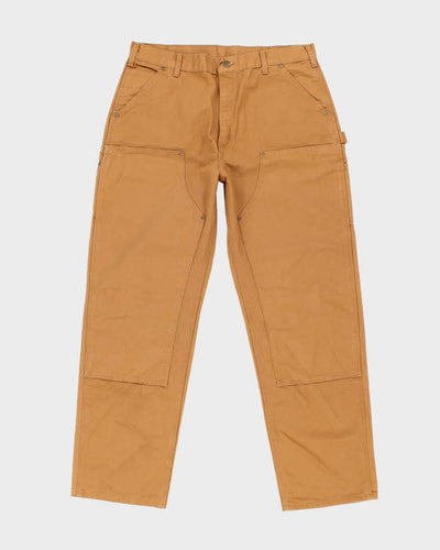 Vintage Carhartt Heavyweight Brown Double Knee Carpenter Trousers - W38 L34