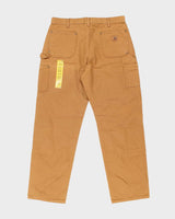 Vintage Carhartt Heavyweight Brown Double Knee Carpenter Trousers - W38 L34