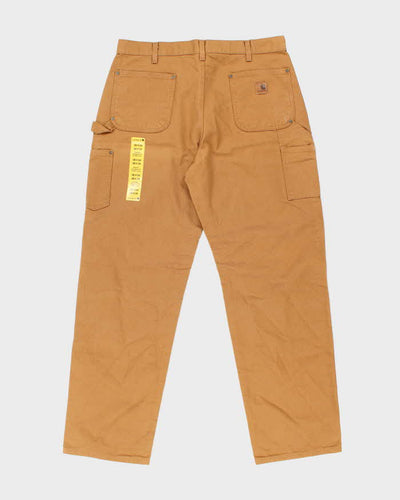 Vintage Carhartt Heavyweight Brown Double Knee Carpenter Trousers - W38 L34