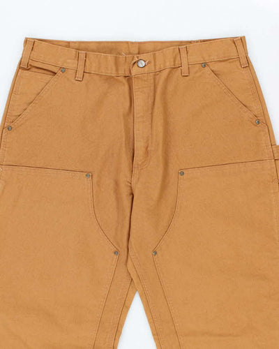 Vintage Carhartt Heavyweight Brown Double Knee Carpenter Trousers - W38 L34