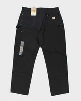 Vintage Deadstock with Tags Carhartt Heavyweight Black Double Knee Carpenter Trousers - W38 L32