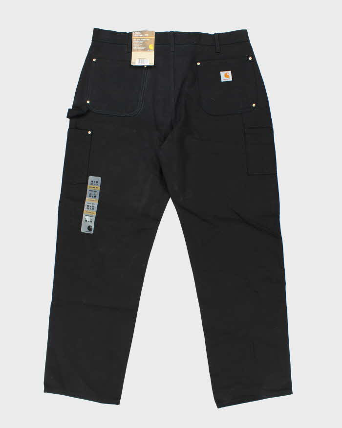 Vintage Deadstock with Tags Carhartt Heavyweight Black Double Knee Carpenter Trousers - W38 L32