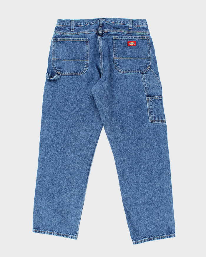 Vintage Dickies Dark Wash Single Knee Carpenter Trousers - W34 L30