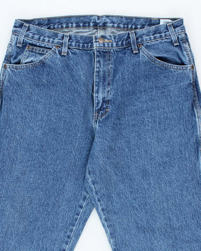 Vintage Dickies Dark Wash Single Knee Carpenter Trousers - W34 L30