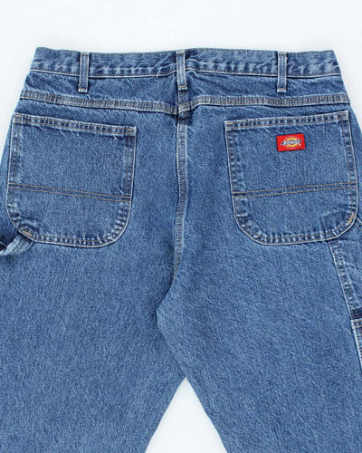 Vintage Dickies Dark Wash Single Knee Carpenter Trousers - W34 L30