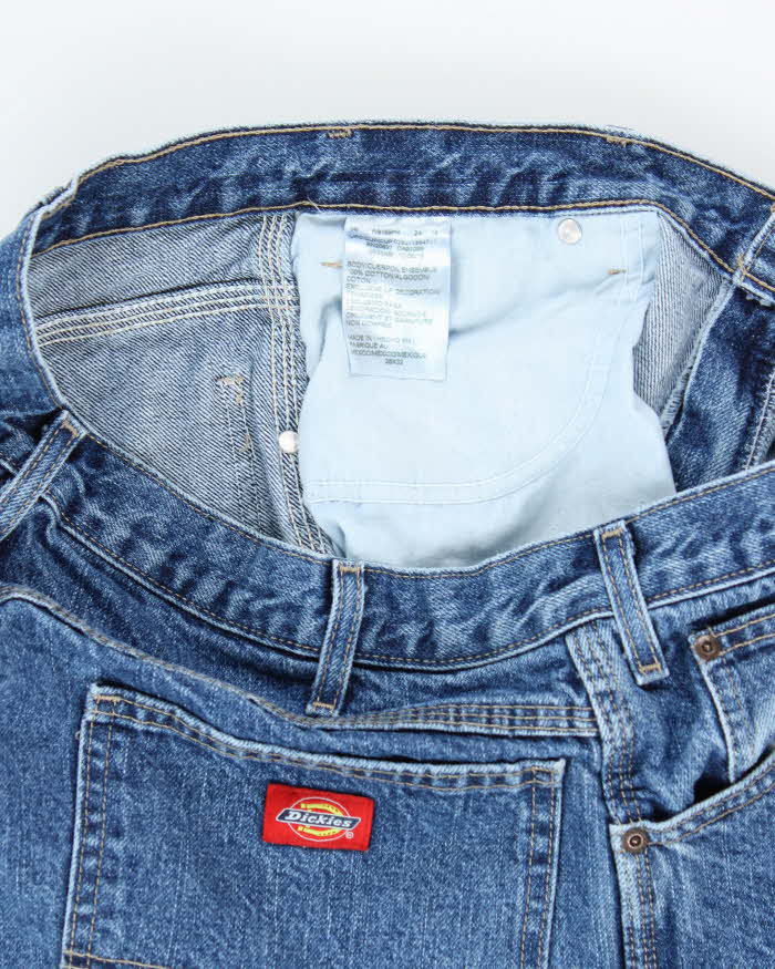 Vintage Dickies Dark Wash Single Knee Carpenter Trousers - W34 L30