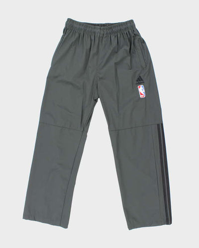 Vintage Y2K Adidas Three Stripe NBA Embroidered Tracksuit Bottoms - L