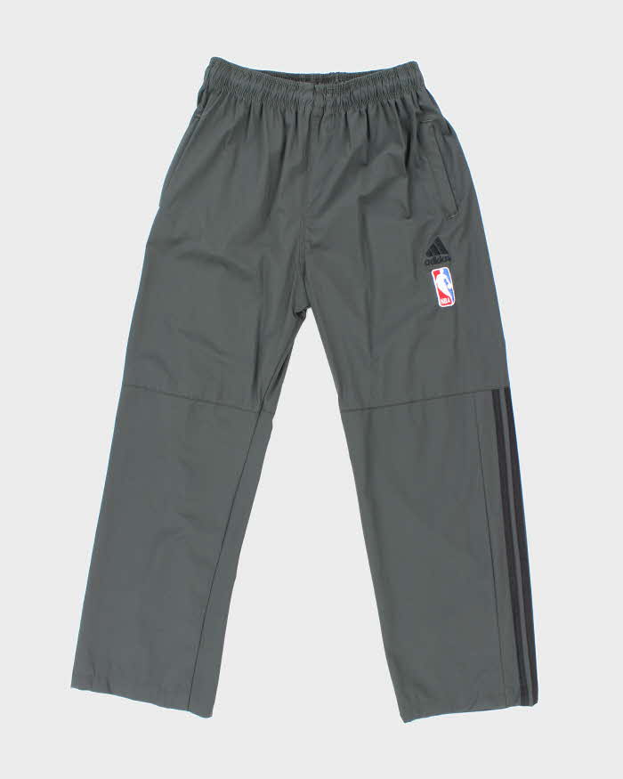 Vintage Y2K Adidas Three Stripe NBA Embroidered Tracksuit Bottoms - L