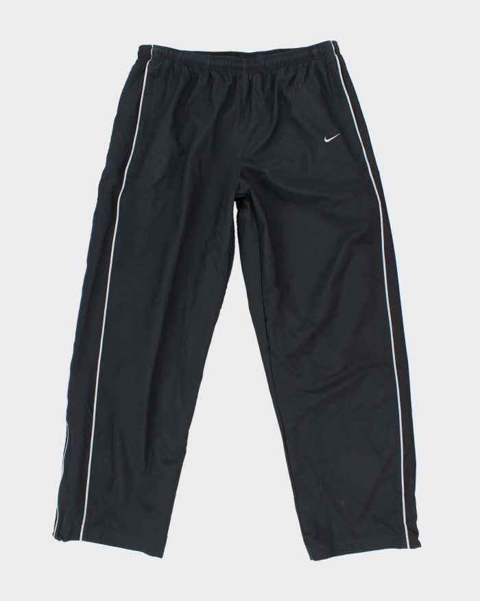 Vintage Y2K Nike Open Cuffs Small Swoosh Tracksuit Bottoms - L