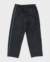 Vintage Y2K Nike Open Cuffs Small Swoosh Tracksuit Bottoms - L