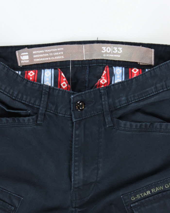 G-Star Raw Navy Cargo Trousers - W32 L31