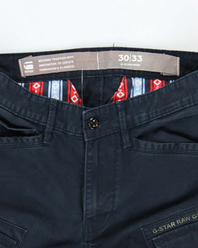 G-Star Raw Navy Cargo Trousers - W32 L31