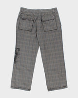 DKNY Distressed Check Trousers - W38 L30