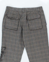 DKNY Distressed Check Trousers - W38 L30