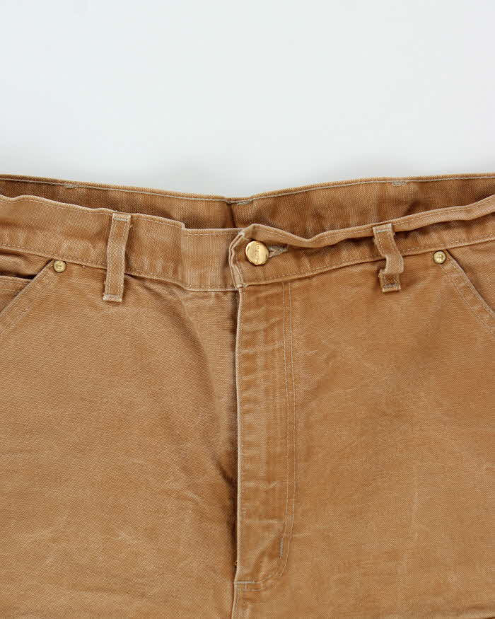 Vintage 00s Carhartt B01 Double Duck Loose Straight Workwear Trousers - W34 L31