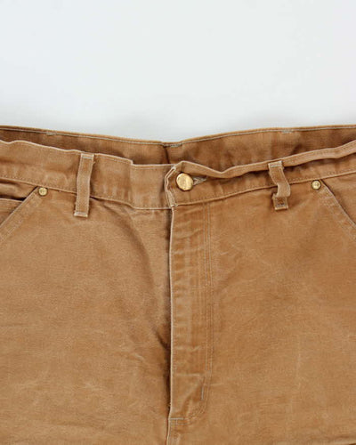 Vintage 00s Carhartt B01 Double Duck Loose Straight Workwear Trousers - W34 L31