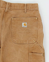 Vintage 00s Carhartt B01 Double Duck Loose Straight Workwear Trousers - W34 L31