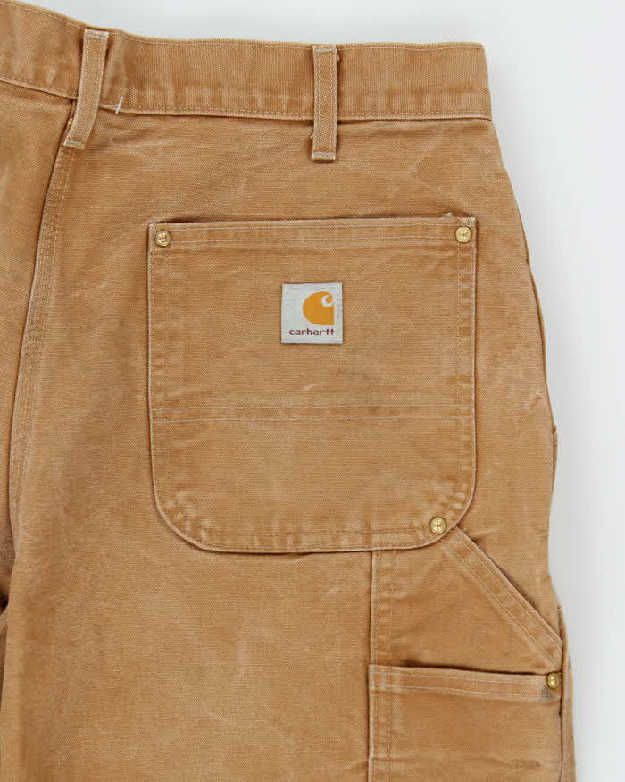 Vintage 00s Carhartt B01 Double Duck Loose Straight Workwear Trousers - W34 L31