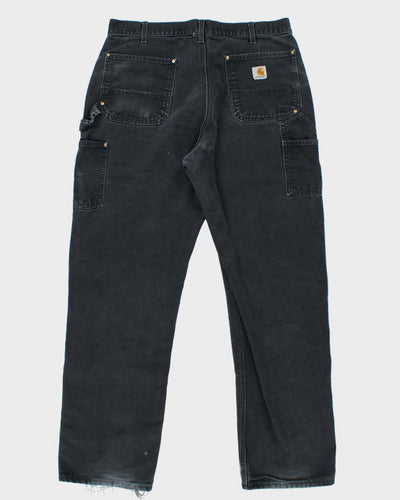 Vintage 00s Carhartt B01 Double Duck Loose Straight  Distressed Workwear Trousers - W36 L32