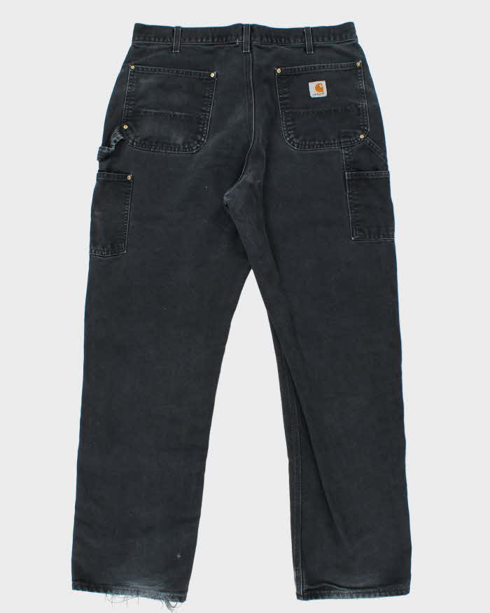 Vintage 00s Carhartt B01 Double Duck Loose Straight  Distressed Workwear Trousers - W36 L32