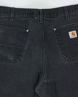 Vintage 00s Carhartt B01 Double Duck Loose Straight  Distressed Workwear Trousers - W36 L32