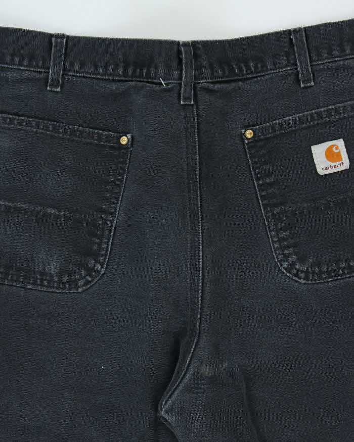 Vintage 00s Carhartt B01 Double Duck Loose Straight  Distressed Workwear Trousers - W36 L32