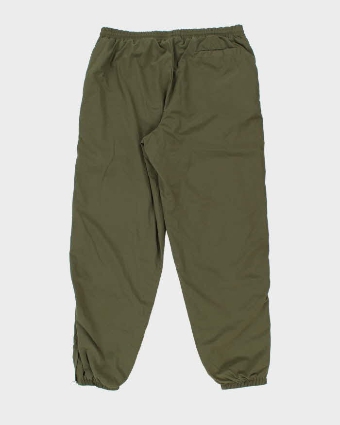 Vintage 1990s Khaki Nike Loose Fit Tracksuit Bottoms - W36 L32