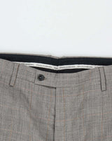 Vintage Dolce &amp; Gabbana Check Wool Straight Leg Suit Trousers - W35 L34