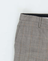 Vintage Dolce &amp; Gabbana Check Wool Straight Leg Suit Trousers - W35 L34