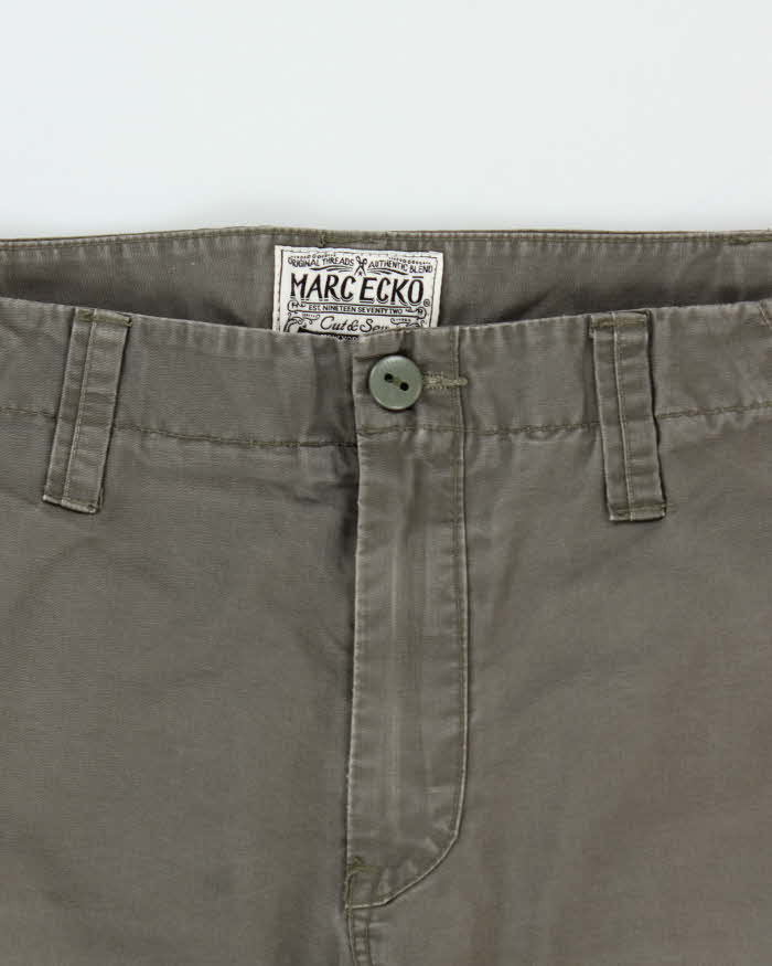 Vintage Y2K 00s Mark Ecko UNTLD Green Straight Leg Chino Trousers - W36 L33
