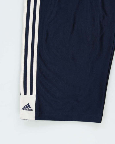 Vintage 00s Adidas Popper Tracksuit Bottoms - M