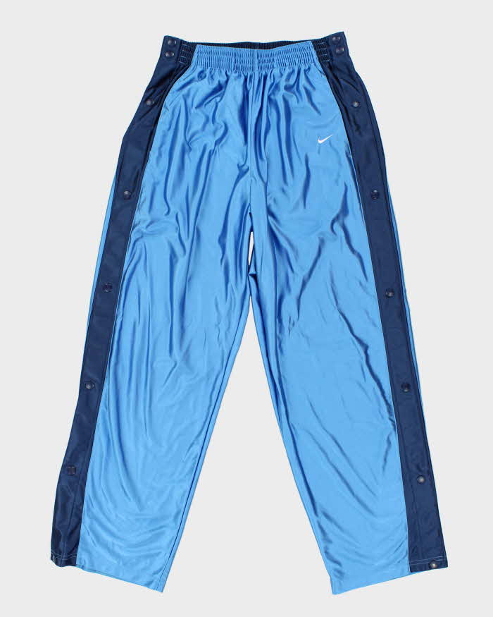 Vintage Y2K 00s Nike Shimmer Popper Tracksuit Bottoms - L