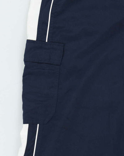 Vintage Y2K 00s Nike Soft Shell Cargo Style Wide Leg Tracksuit Bottoms - L