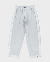Vintage Y2K 00s Nike Basketball Wide Leg Popper Tracksuit Bottoms - XL