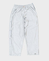 Vintage Y2K 00s Nike Basketball Wide Leg Popper Tracksuit Bottoms - XL