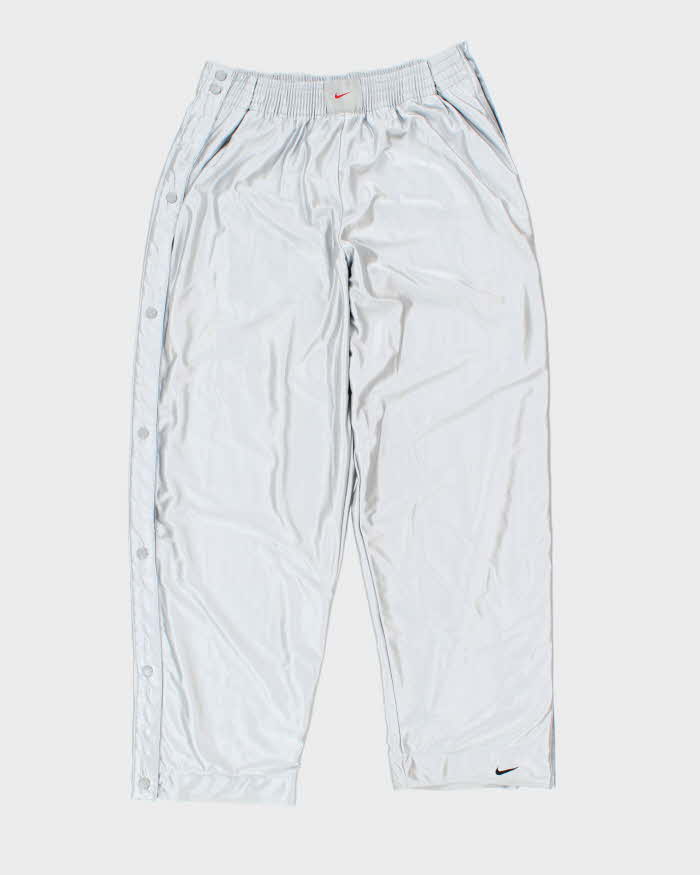 Vintage Y2K 00s Nike Basketball Wide Leg Popper Tracksuit Bottoms - XL