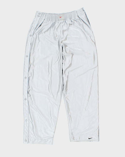 Vintage Y2K 00s Nike Basketball Wide Leg Popper Tracksuit Bottoms - XL