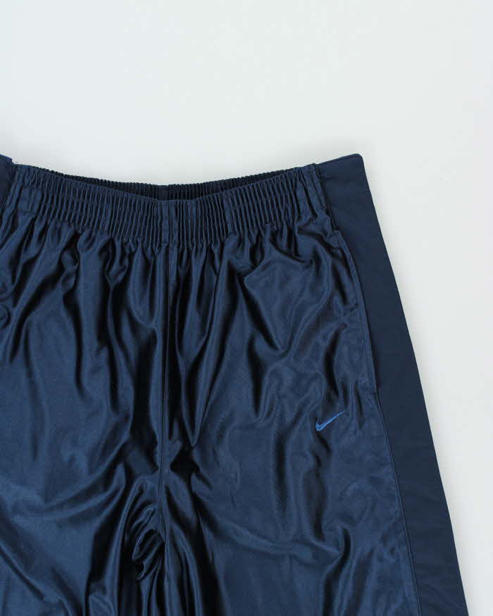 Vintage Y2K 00s Nike Basketball Wide Leg Popper Tracksuit Bottoms - XL