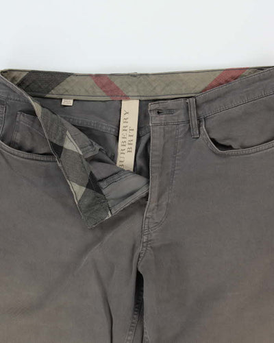 Vintage 00s Burberry Brit Straight Leg Trousers - W32 L32