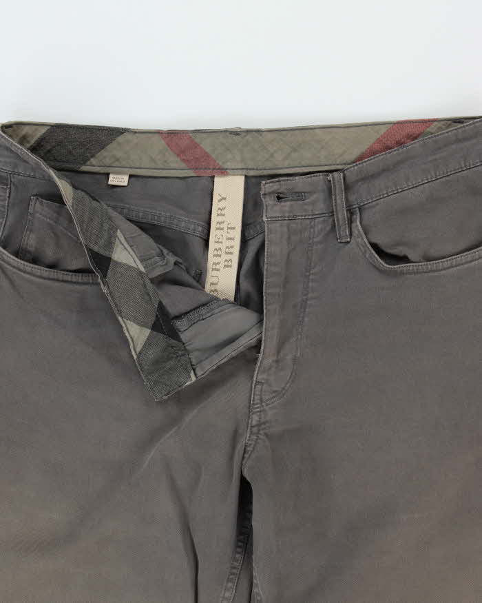 Vintage 00s Burberry Brit Straight Leg Trousers - W32 L32