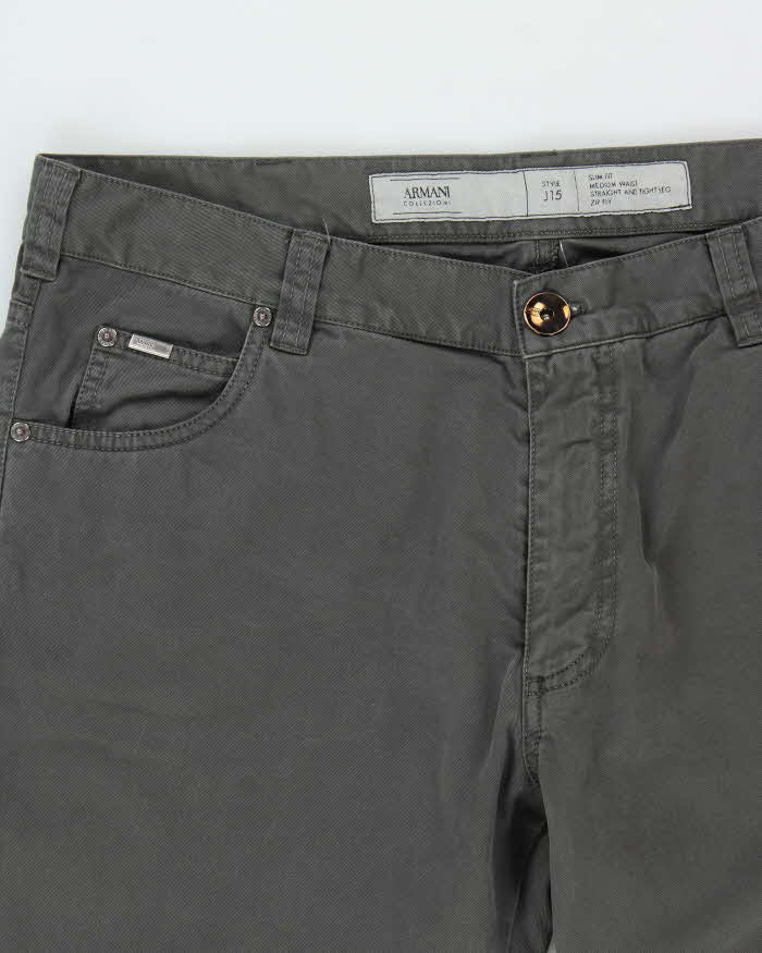 Vintage 00s Armani Collezioni Slim Straight Leg Trousers - W38 L35