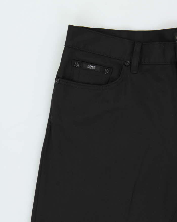 Vintage Hugo Boss Satin Stretch Fit Straight Leg Trousers - W38 L35