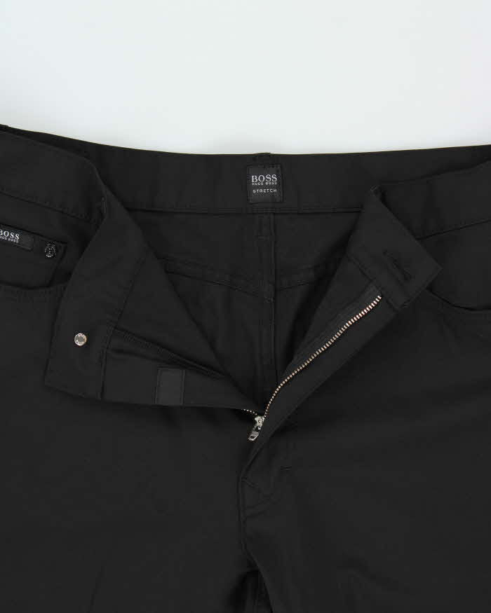 Vintage Hugo Boss Satin Stretch Fit Straight Leg Trousers - W38 L35