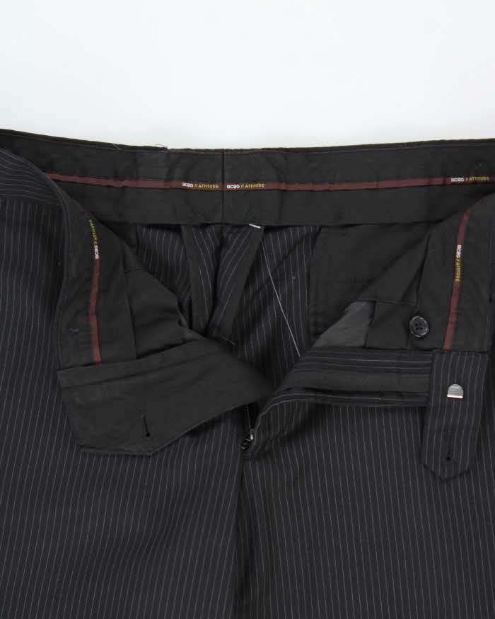 Vintage 00s Max Azria BCBG Attitude Pure Wool Pinstriped Straight Leg Trousers - W34 L32