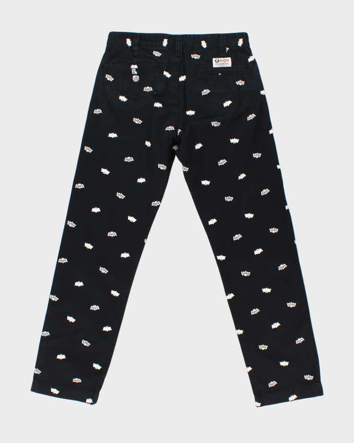 Vintage Aape By A Bathing Ape Repeat Logo Straight Leg Chino Trousers - W28 L28