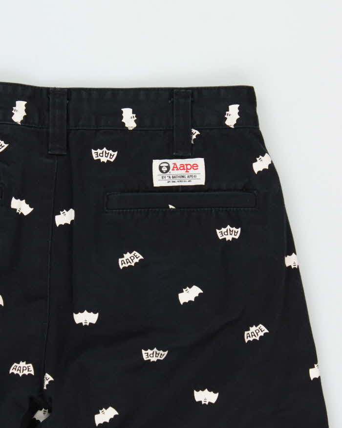 Vintage Aape By A Bathing Ape Repeat Logo Straight Leg Chino Trousers - W28 L28