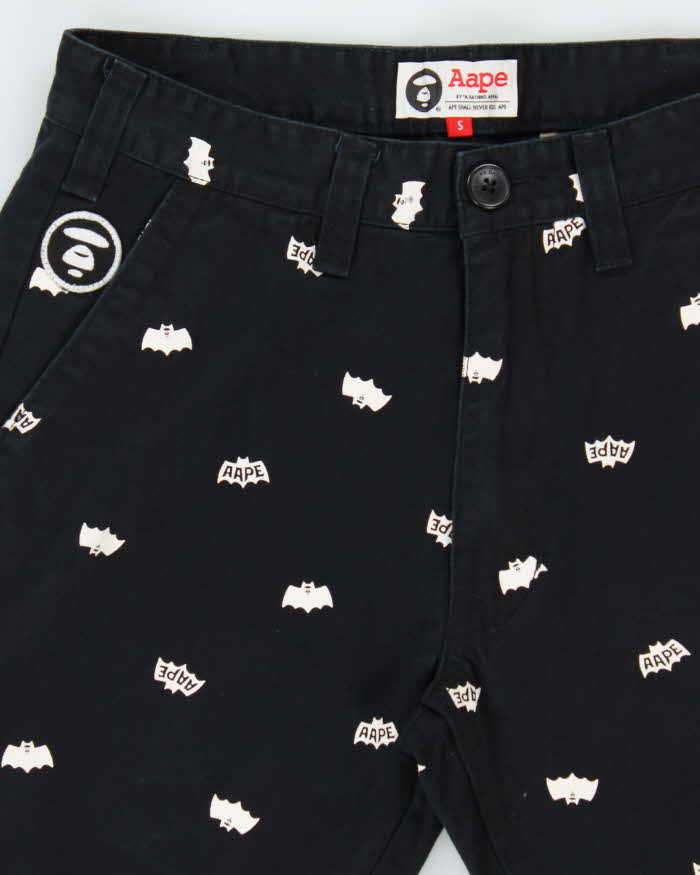 Vintage Aape By A Bathing Ape Repeat Logo Straight Leg Chino Trousers - W28 L28